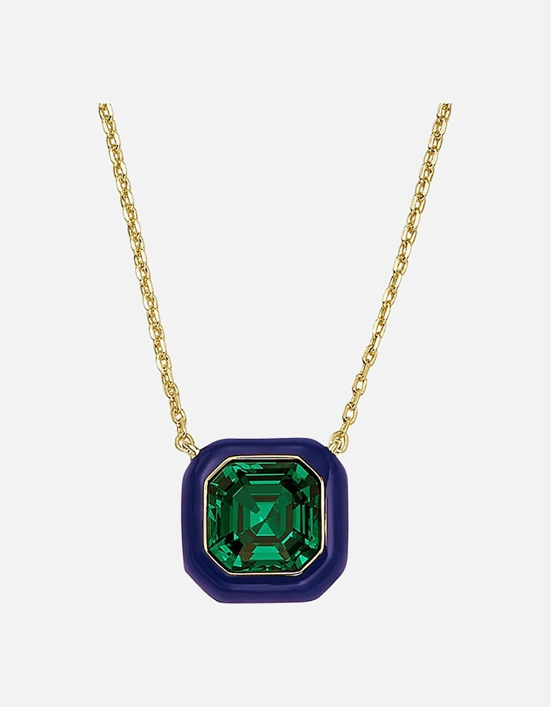 Green Crystal and Enamel Necklace, 2 of 1