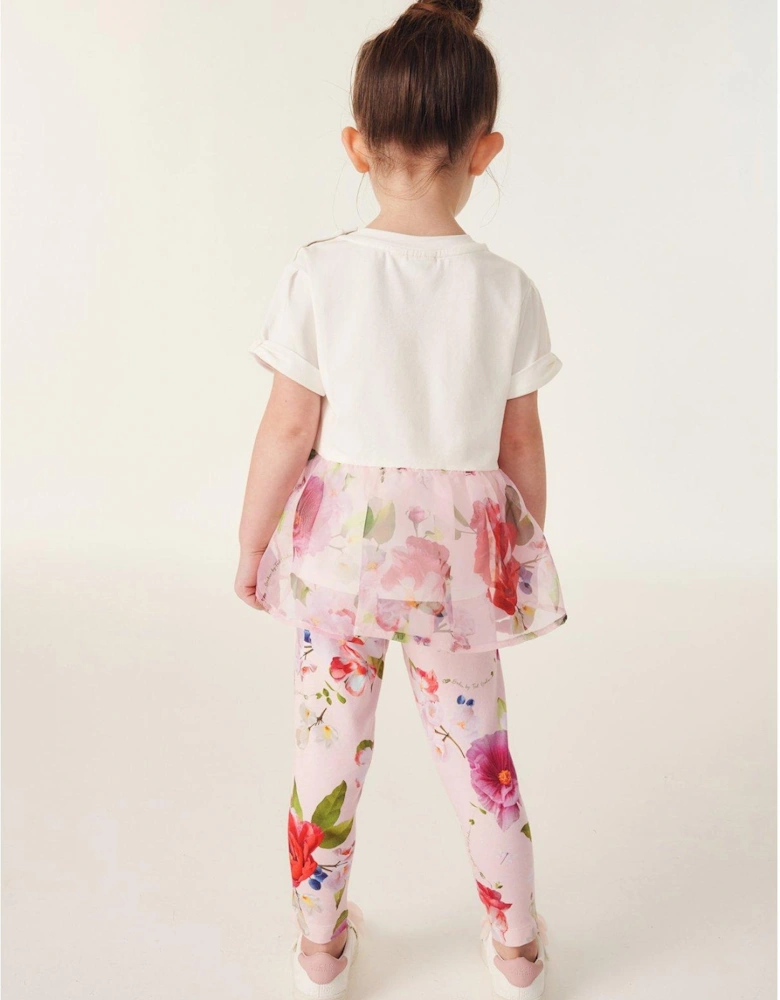 Girls Peplum Legging Set