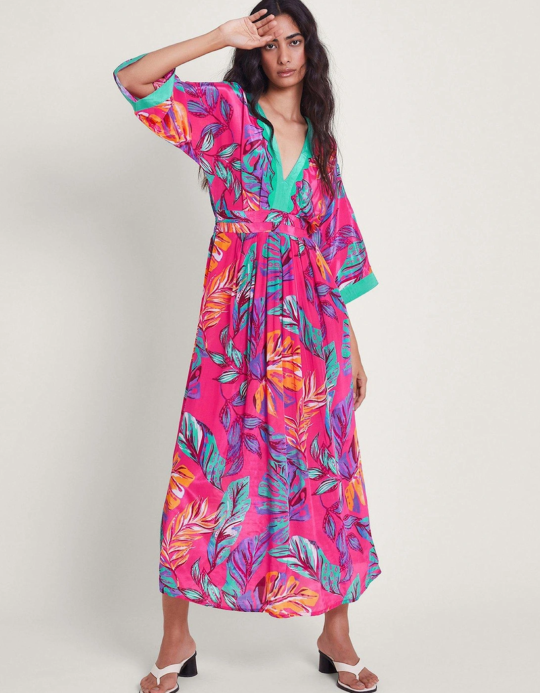 Aura Floral Print Maxi Dress - Multi, 2 of 1