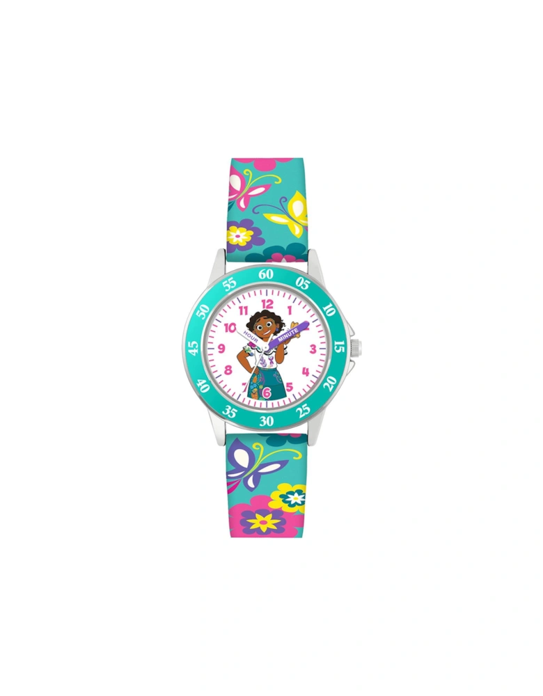 Encanto Multicoloured Silicone Time Teacher Strap Watch