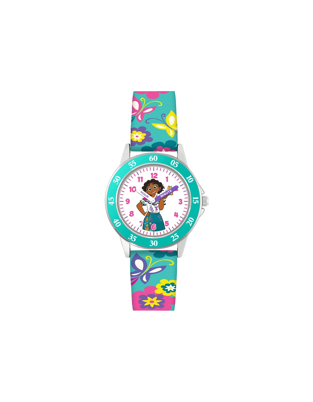 Encanto Multicoloured Silicone Time Teacher Strap Watch, 2 of 1