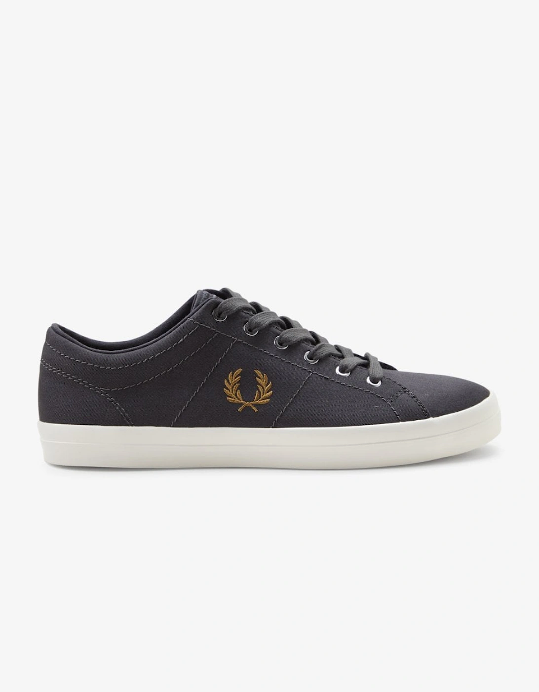 Baseline Twill Mens Leather Trainers, 8 of 7