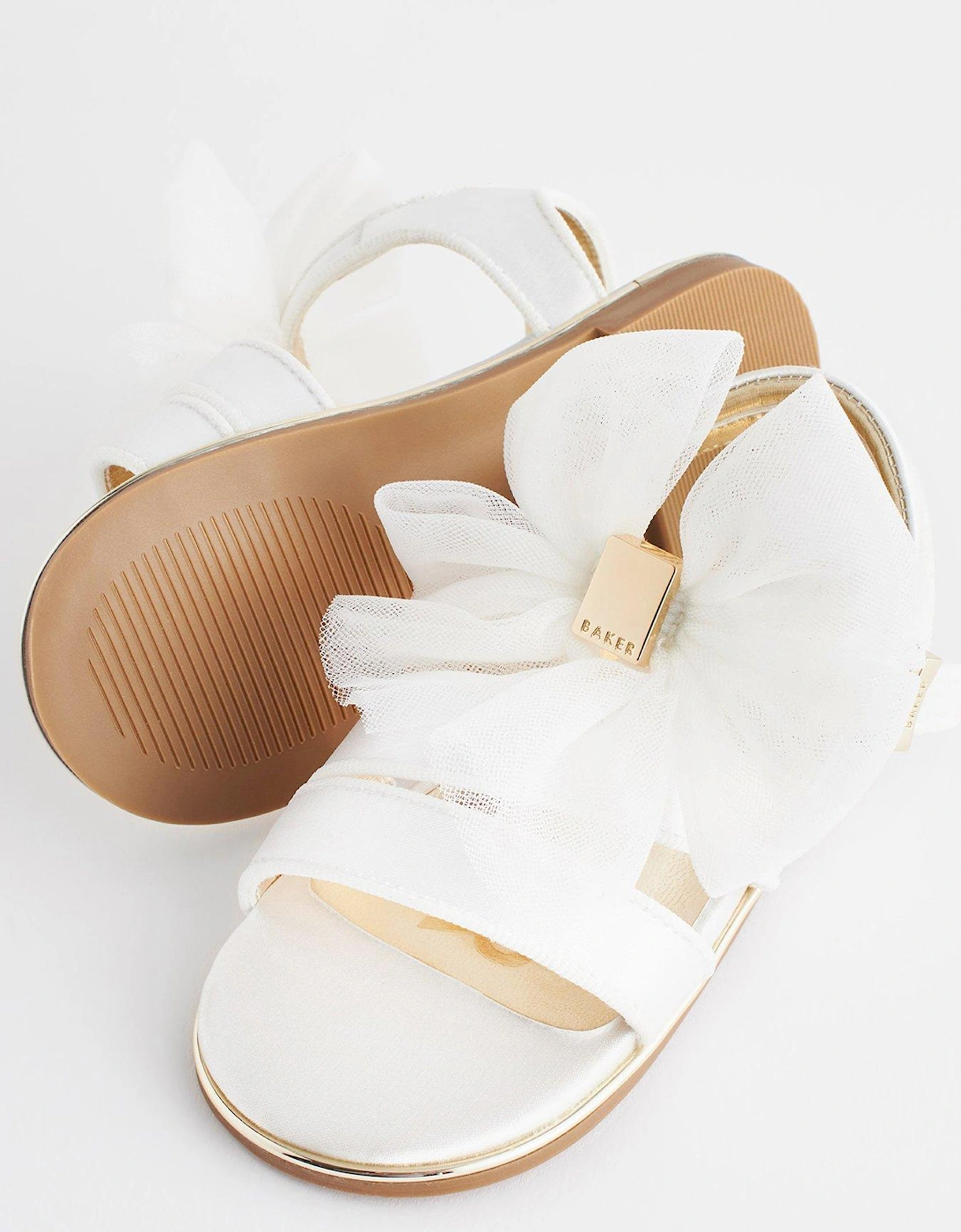 Younger Girls Strappy Occasion Sandal - Gold