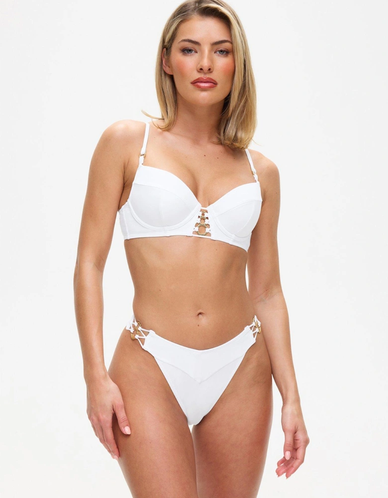 Miami Dreams Underwired Bikini Top - White 32A-38G