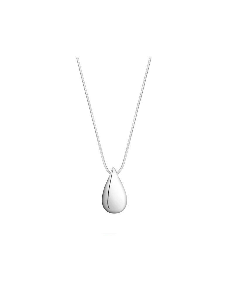 Sterling Silver Plated Teardrop Necklace - Gift Pouch