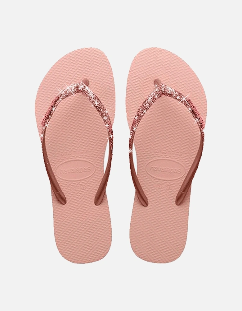 Women's Slim Glitter Flip Flops