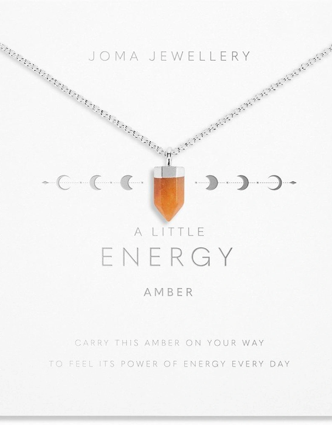 Affirmation Crystal A Little Energy/ Amber Necklace, 2 of 1