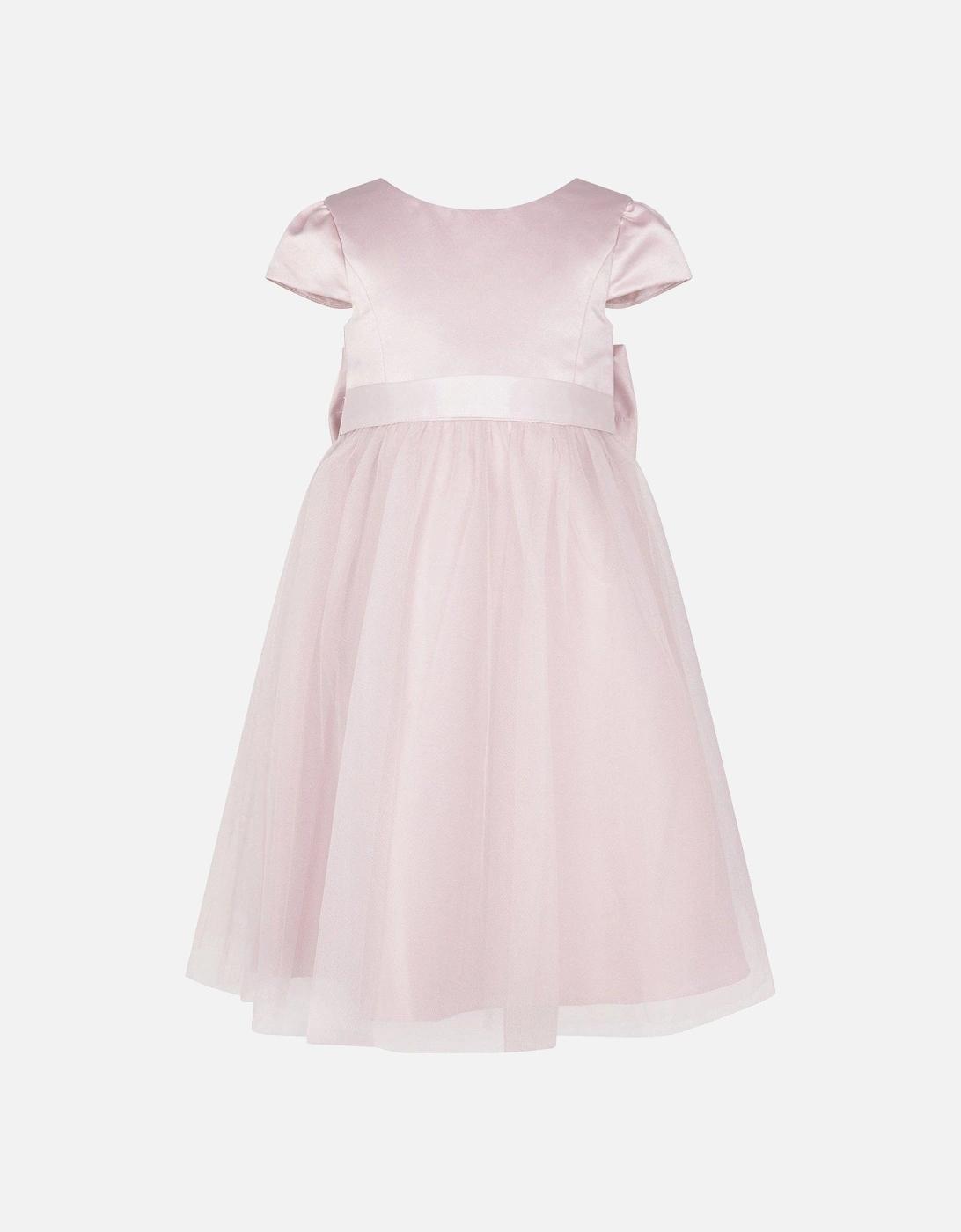 Girls Tulle Bridesmaid Dress - Pink, 3 of 2