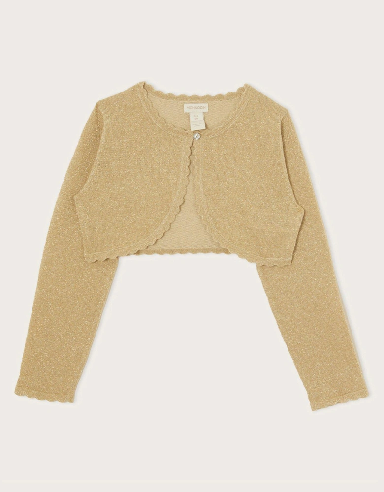 Girls Niamh Cardigan - Gold