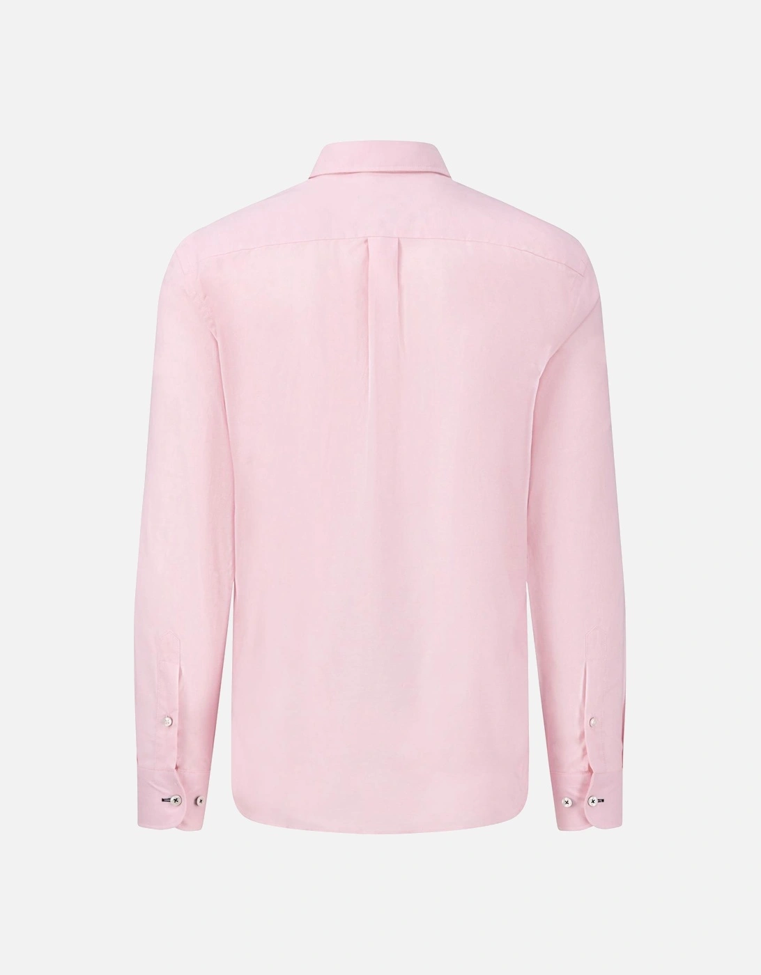 Fynch-Hatton Long Sleeved Oxford Button Down Collar Shirt Pink