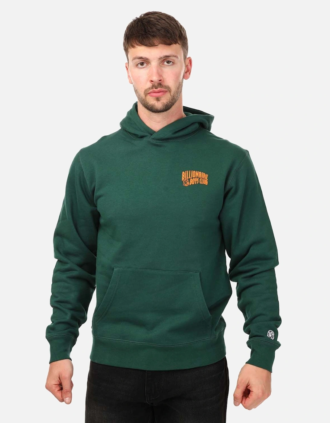 Mens Small Arch Logo Pullover Hoodie, 5 of 4