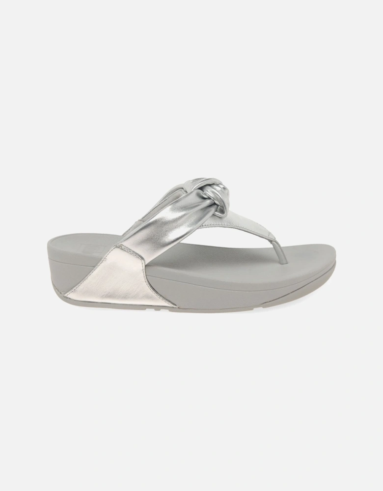 Lulu Knot Womens Toe Post Sandals