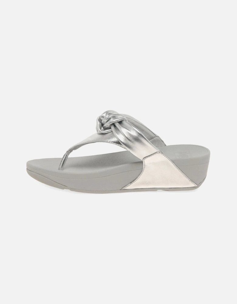 Lulu Knot Womens Toe Post Sandals