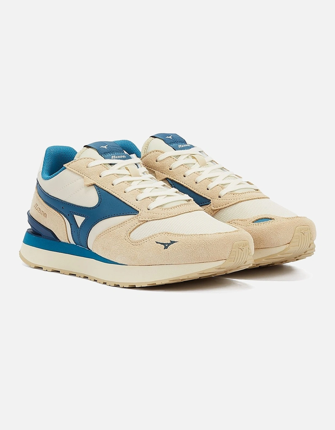RB87 Beige/Blue Trainers, 9 of 8
