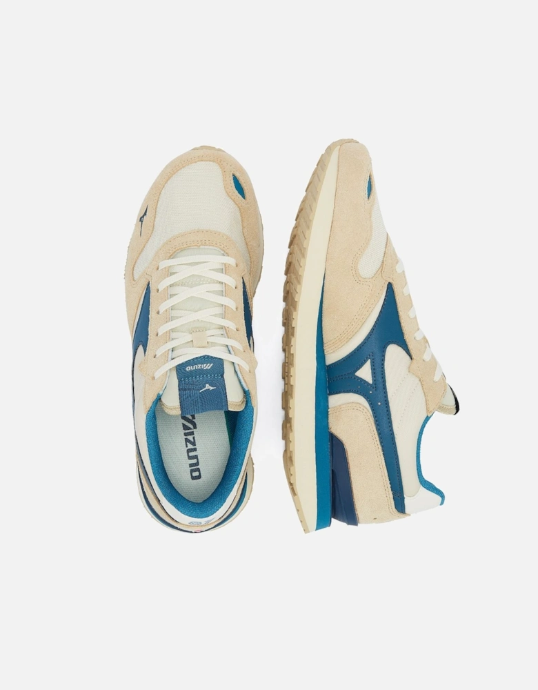 RB87 Beige/Blue Trainers