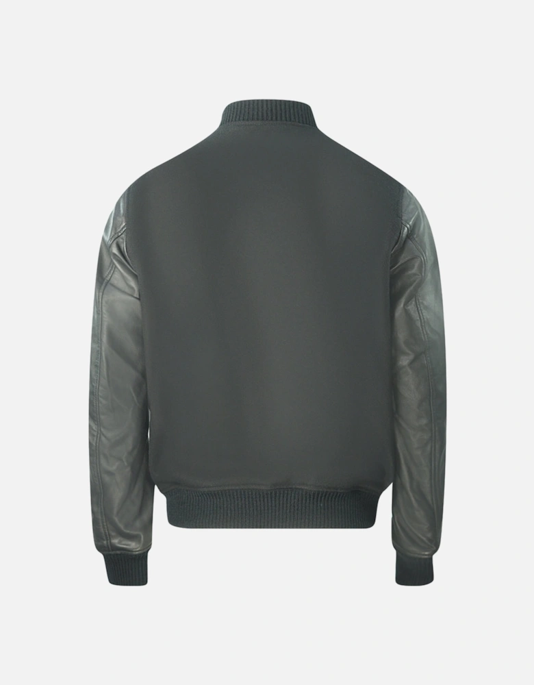 L-Roger Black Biker Leather Jacket