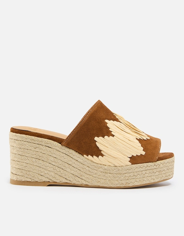 Castañer Women's Eleo Suede Flatform Mules