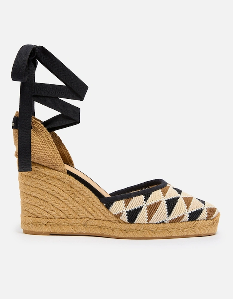 Castañer Women's Cilia T Intarsia Espadrille Wedge Sandals