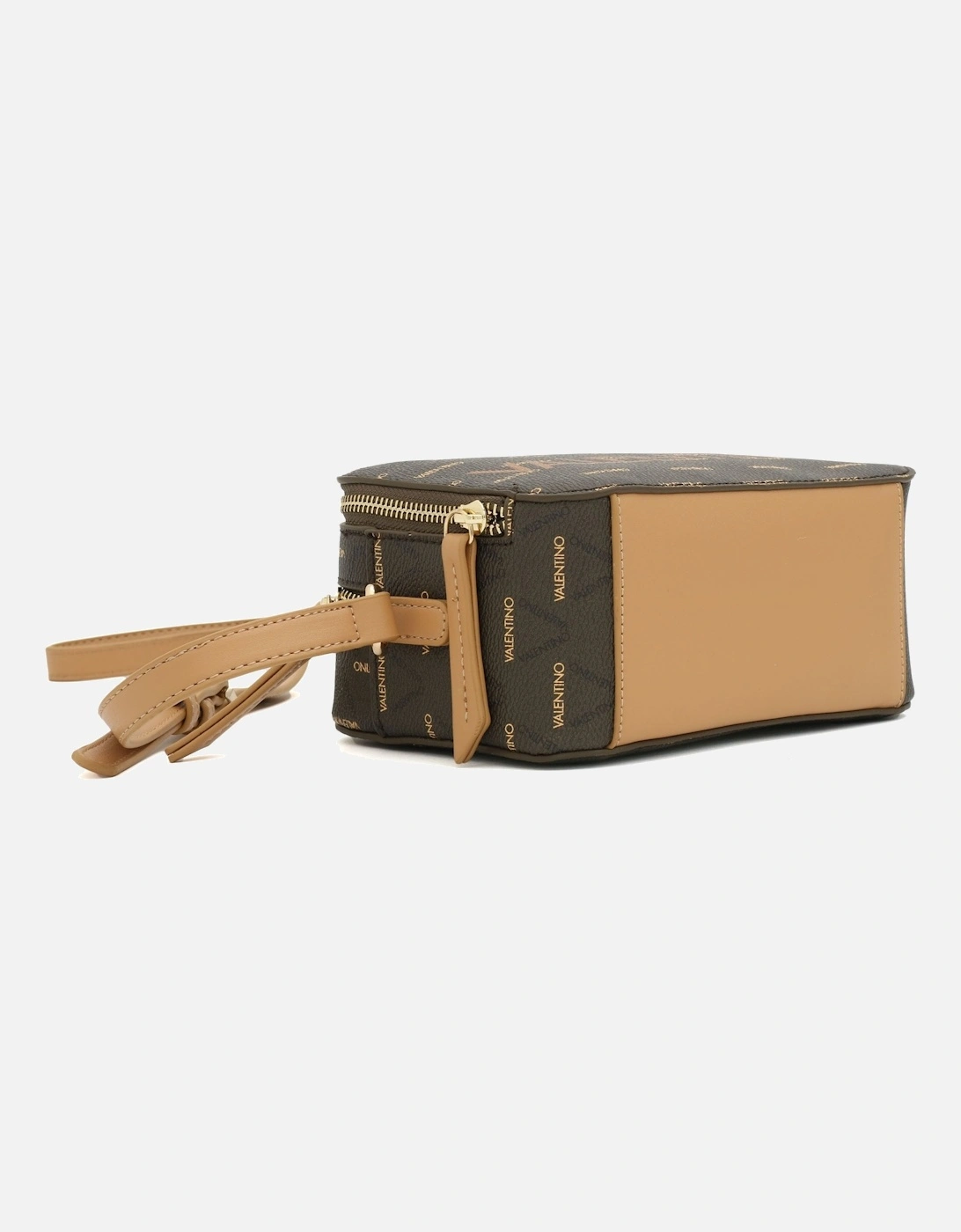 Liuto Brown Camera Crossbody Bag