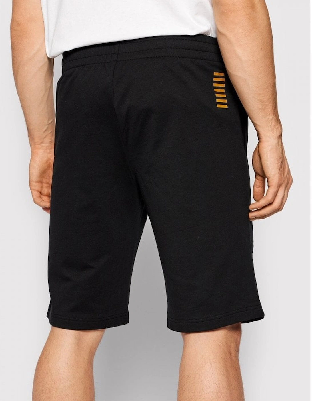 Cotton Basic Logo Black Shorts