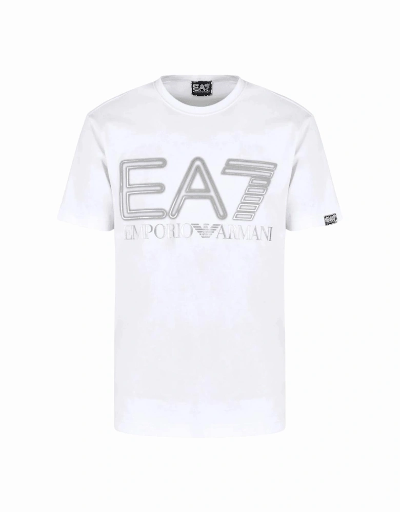 Cotton Printed Logo White/Silver T-Shirt