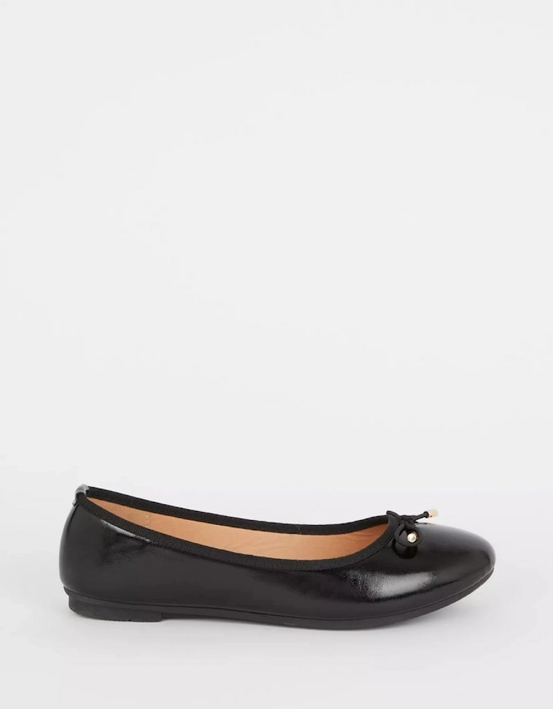 Womens/Ladies Pip Comfort Metallic Ballerina Flats