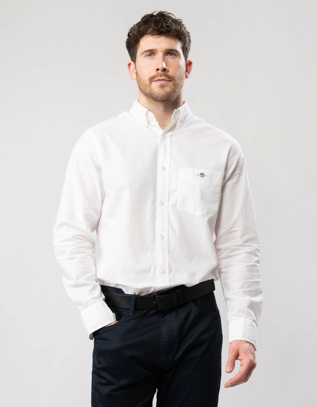 Mens Regular Cotton Linen Shirt, 6 of 5