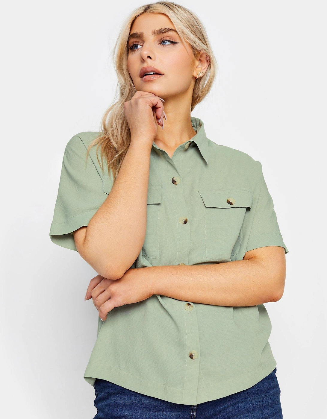 Sage Short Sleeve Utility Shirt, 2 of 1