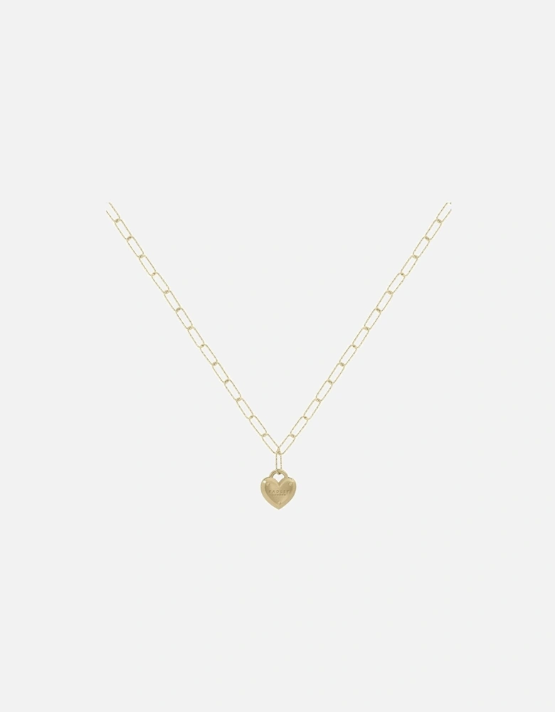 18ct Gold Plated Heart Padlock Necklace