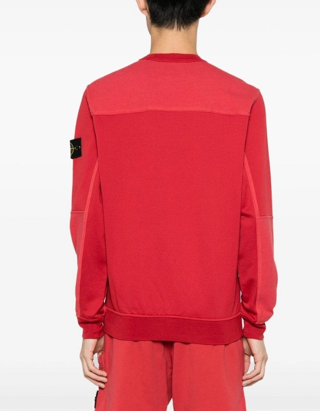 Cotton Zip Pocket Sweatshirt Red