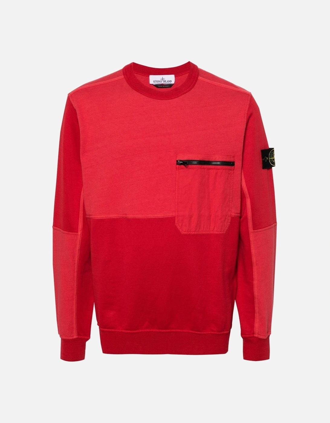 Cotton Zip Pocket Sweatshirt Red, 6 of 5