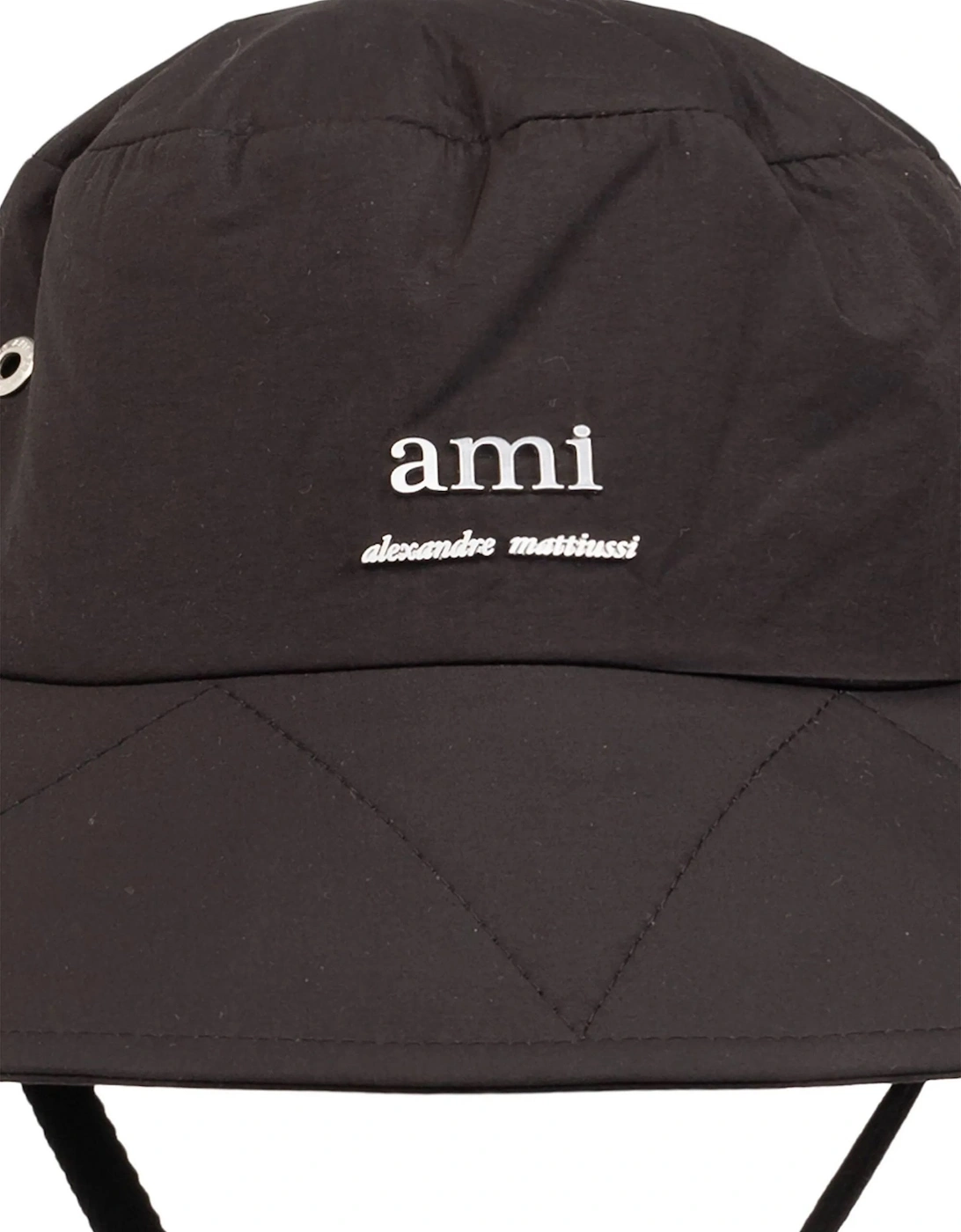 AMI Drawstring Bucket Hat Black