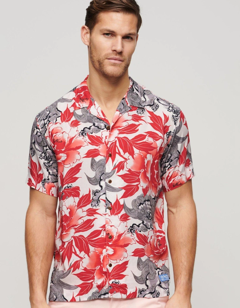 Hawaiian Resort Shirt - Red