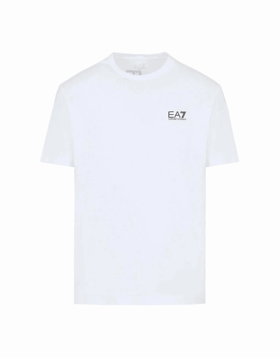 Cotton Basic Rear Logo White T-Shirt, 3 of 2