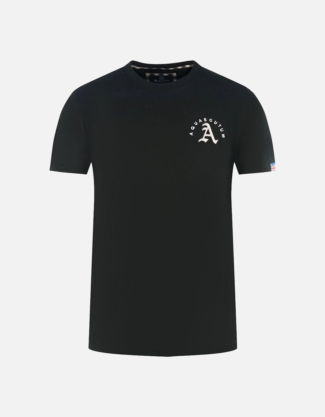 London Embroidered A Logo Black T-Shirt, 4 of 3