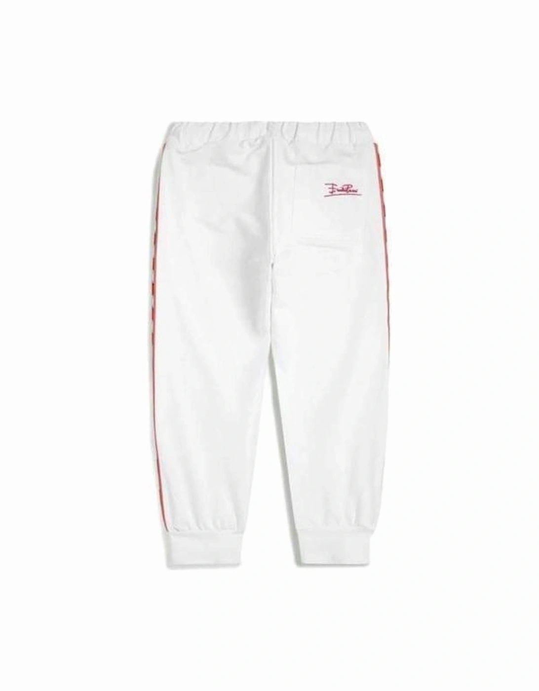 Girls White Tracksuit Bottoms