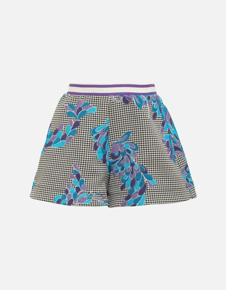 Girls Lilly Dogstooth Shorts