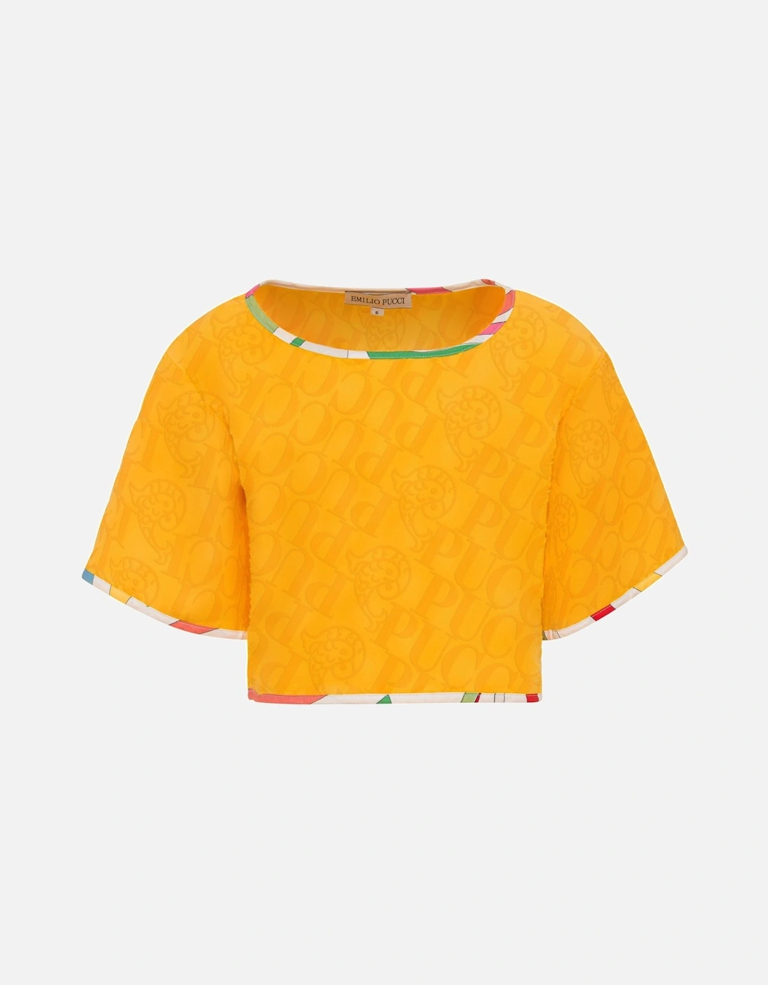 Girls Yellow Towelling Top, 2 of 1