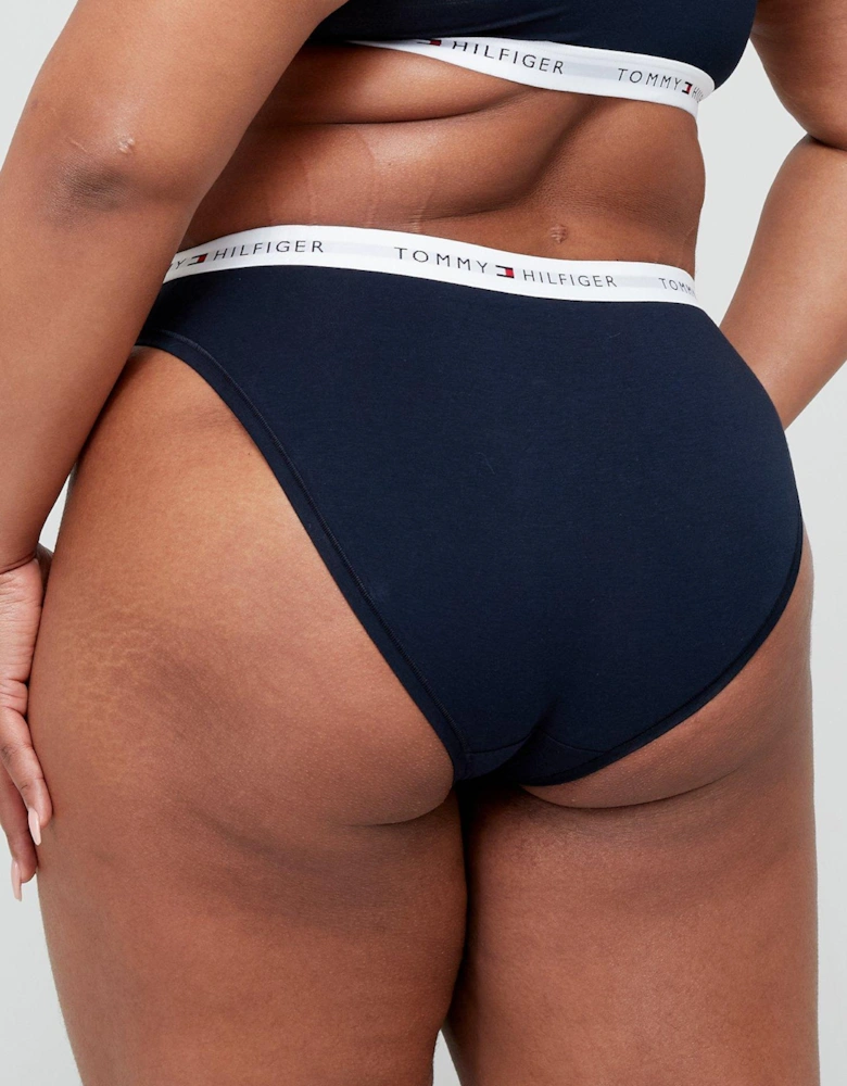 Plus Size Logo Waistband Brief - Navy