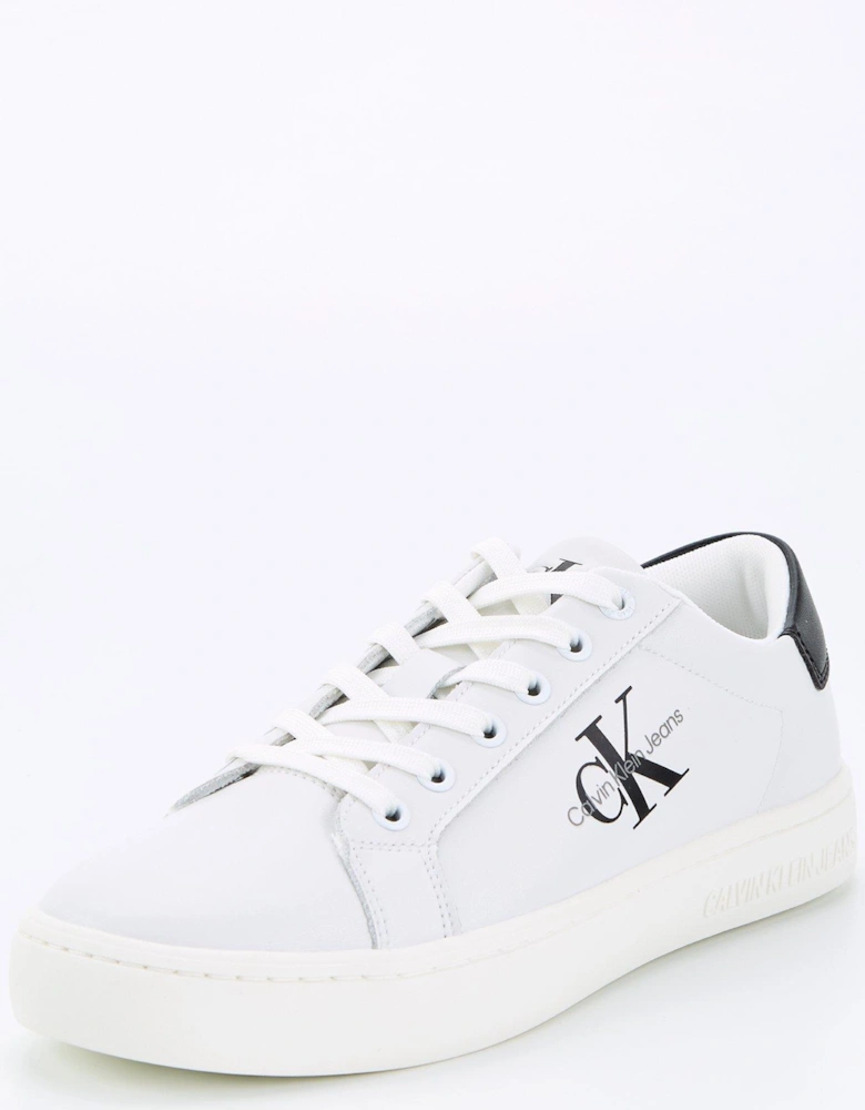 Classic Cupsole Lace Up Trainer - White
