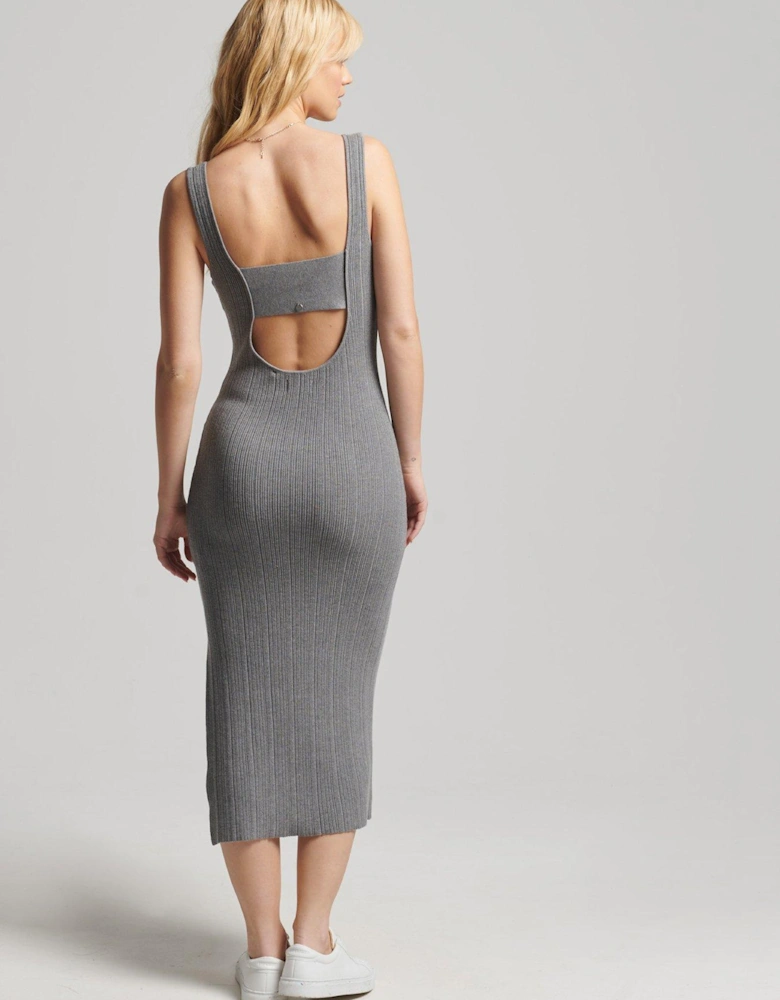 Studios Textured Knit Dress -grey