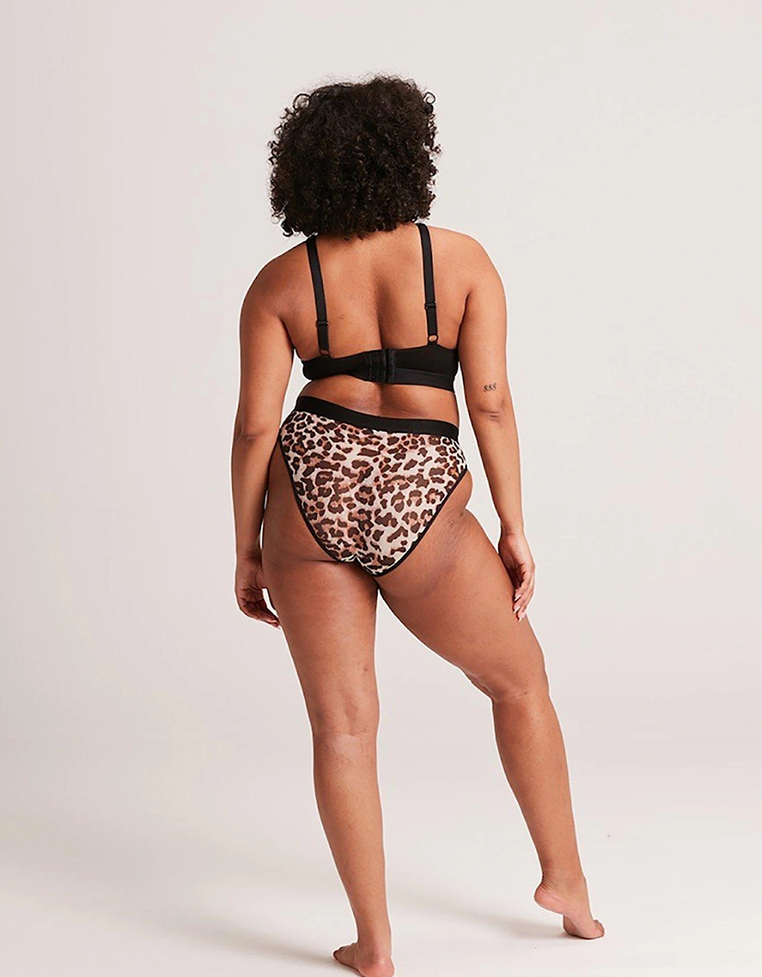 Mesh Fuller Cup Bra - Natural Leopard