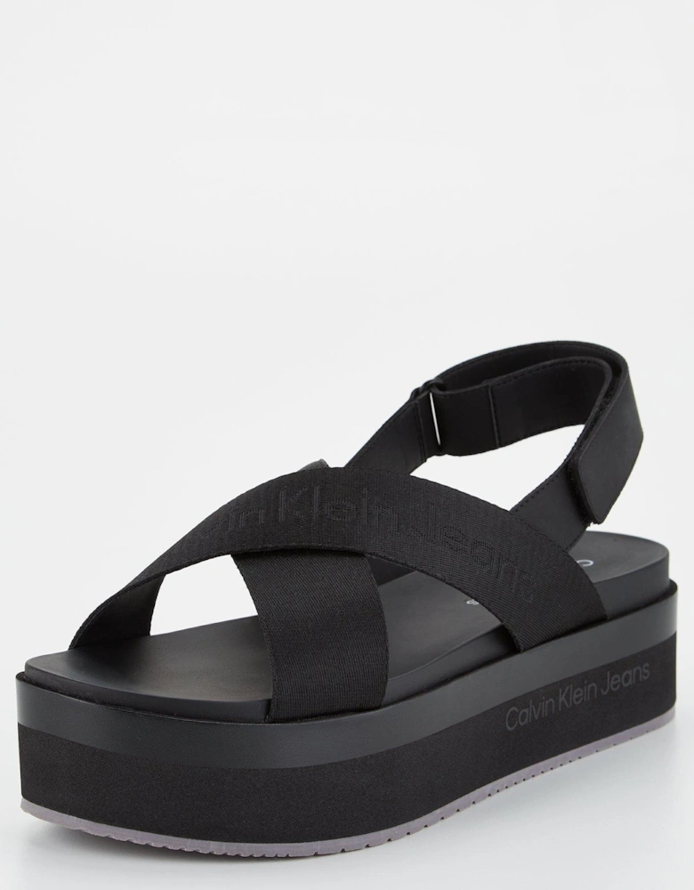 Flatform Sandals - Black