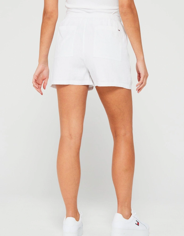 Linen Shorts - White