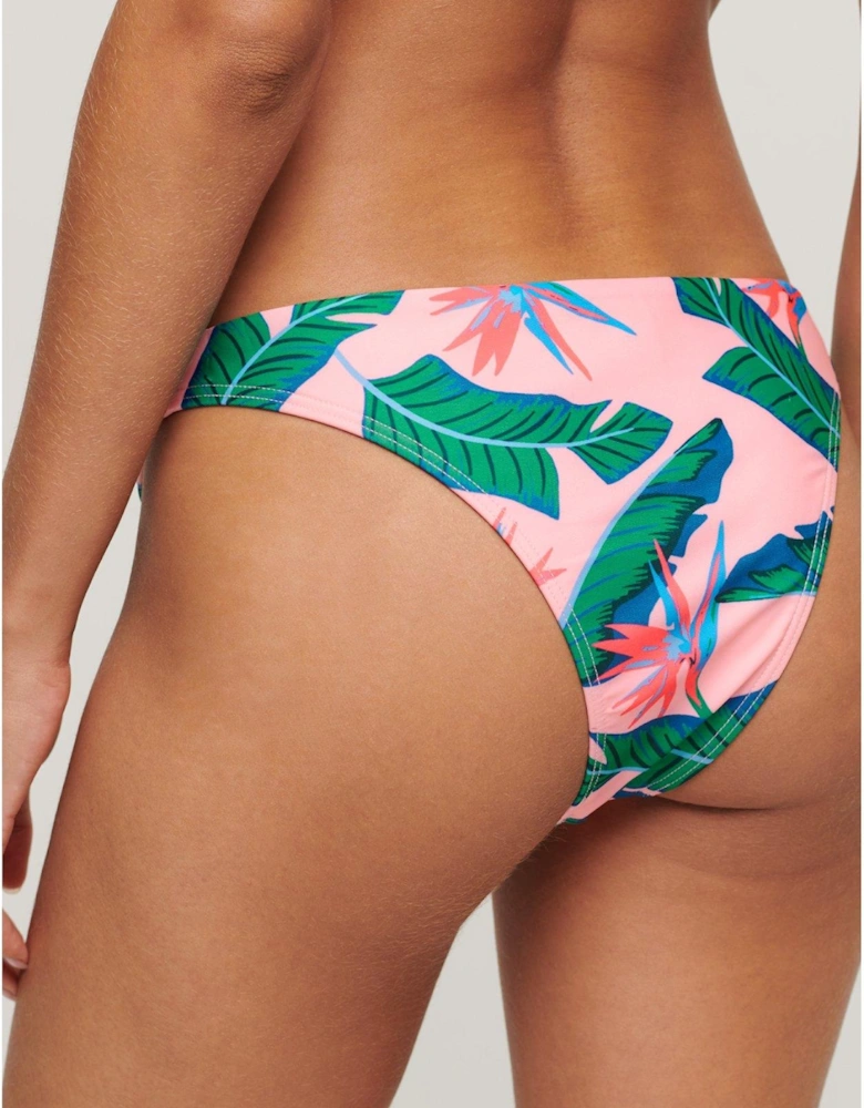 Tropical Cheeky Bikini Briefs - Pink