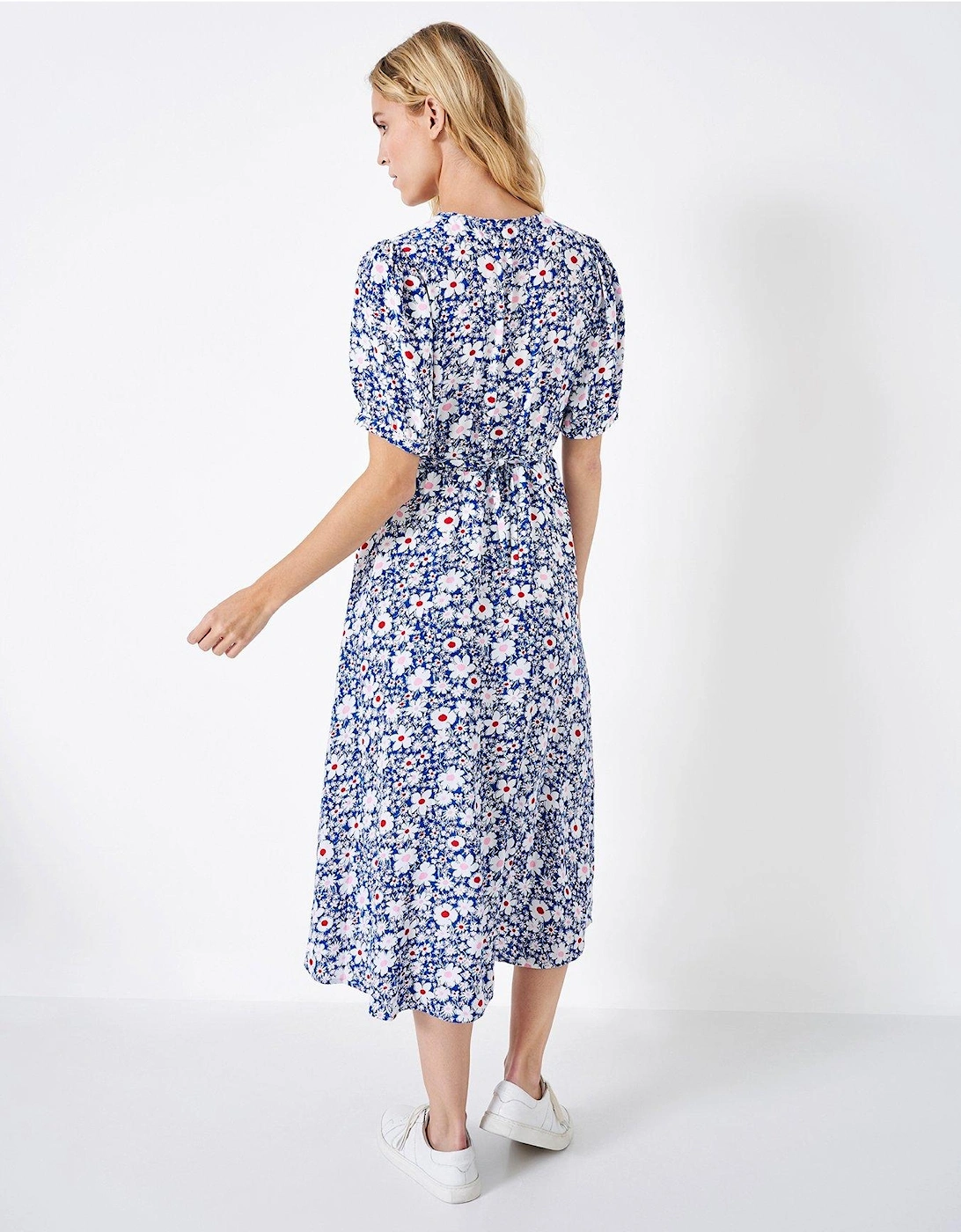 Lola Floral Print Short Sleeve Dress - Multi