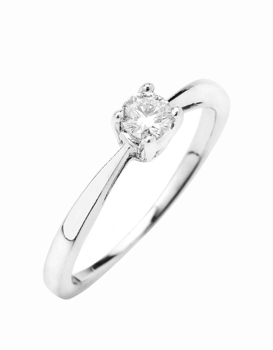 9ct Gold 25 Point Diamond Solitaire Ring, 3 of 2