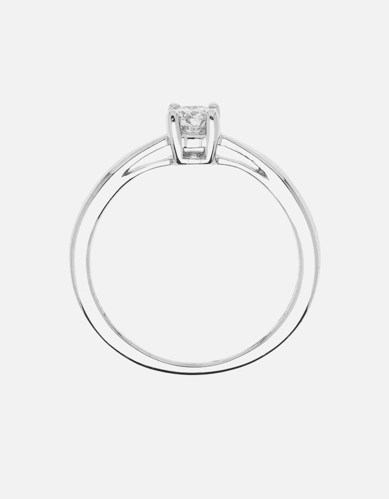 9ct Gold 25 Point Diamond Solitaire Ring