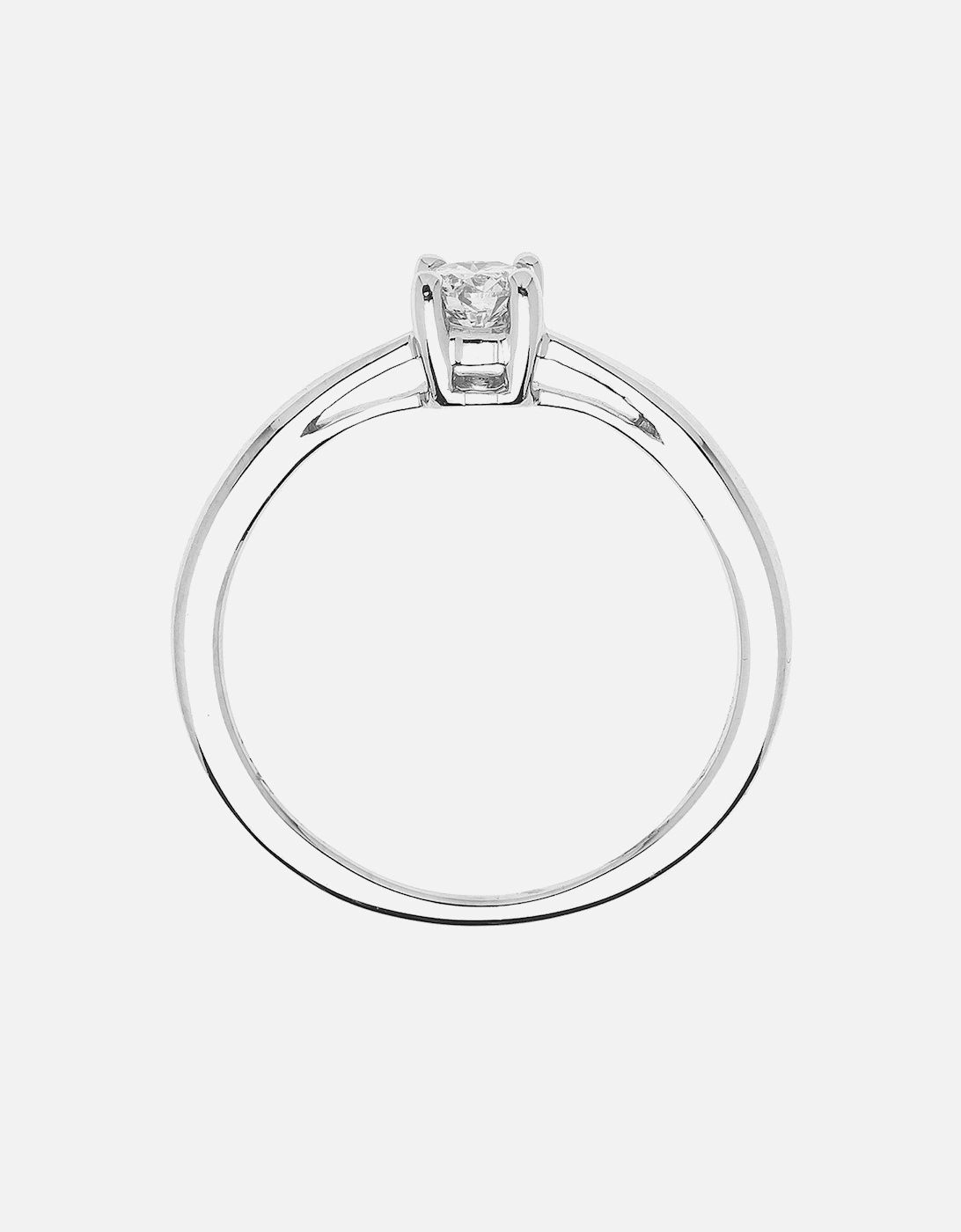 9ct Gold 25 Point Diamond Solitaire Ring