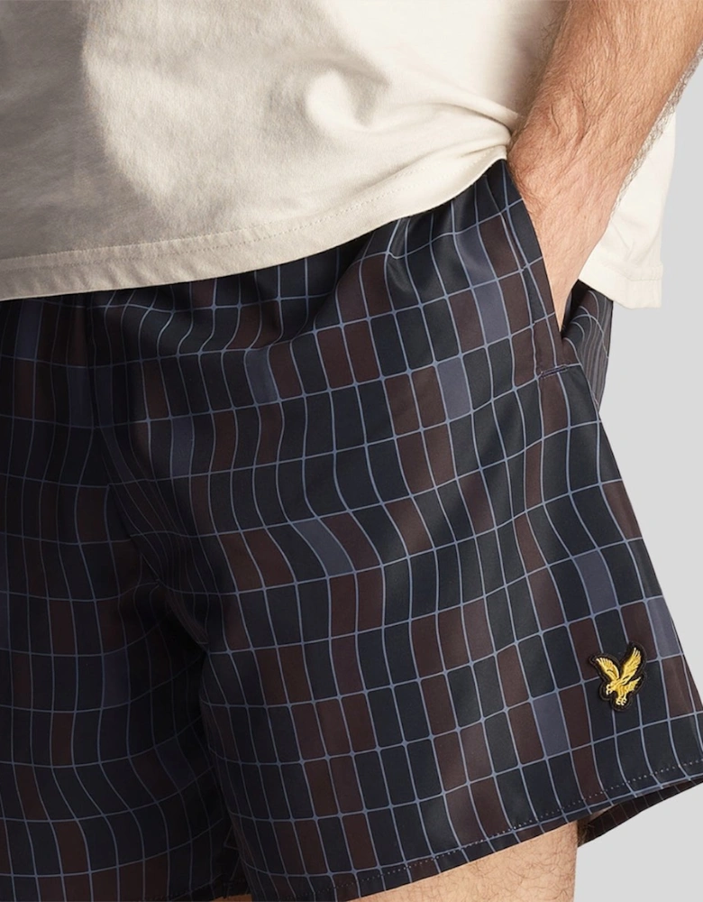 Lyle & Scott Pool Print Mens Swimshorts